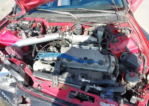 1993 Honda Civic Del Sol Si из США, поврежденный, VIN JHMEH6267PS011674